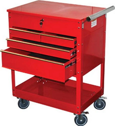 ATD Tools 7045 Professional 4-Drawer Service Cart, Red