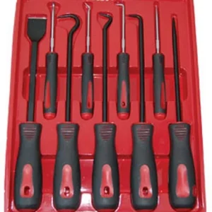 ATD Tools 8424 Scraper, Hook & Pick Set, 9 pc.