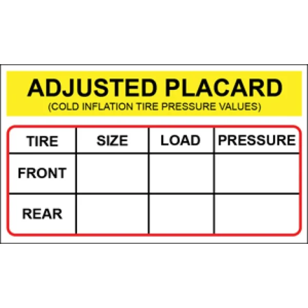 ATEQ Roll of 50 Placard Labels with Pen (PLCARD-50)