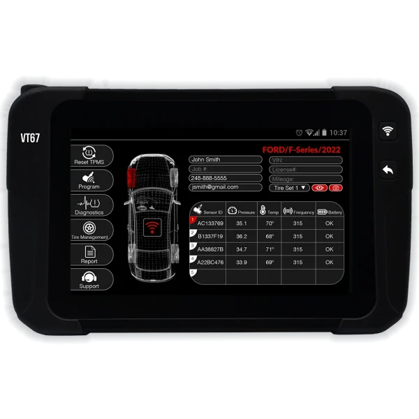 ATEQ VT67 TPMS diagnostic tool with 1 year software updates (VT67-0000)