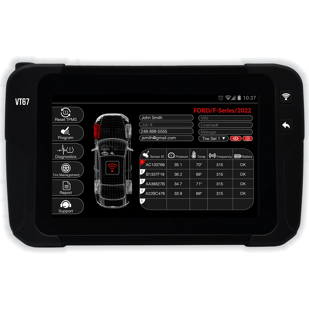 ATEQ VT67 TPMS diagnostic tool with 1 year software updates (VT67-0000)