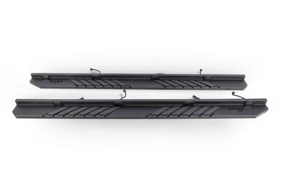 Attica 4x4 Ram 1500 19-23 Frontier Running Board + LED (ATTRM04C102-BX)