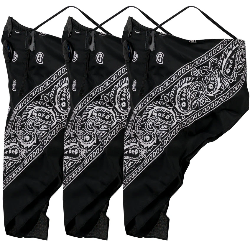 ATV Tek Bandana Dust Mask Black Universal/X-Large (BDMBLK)