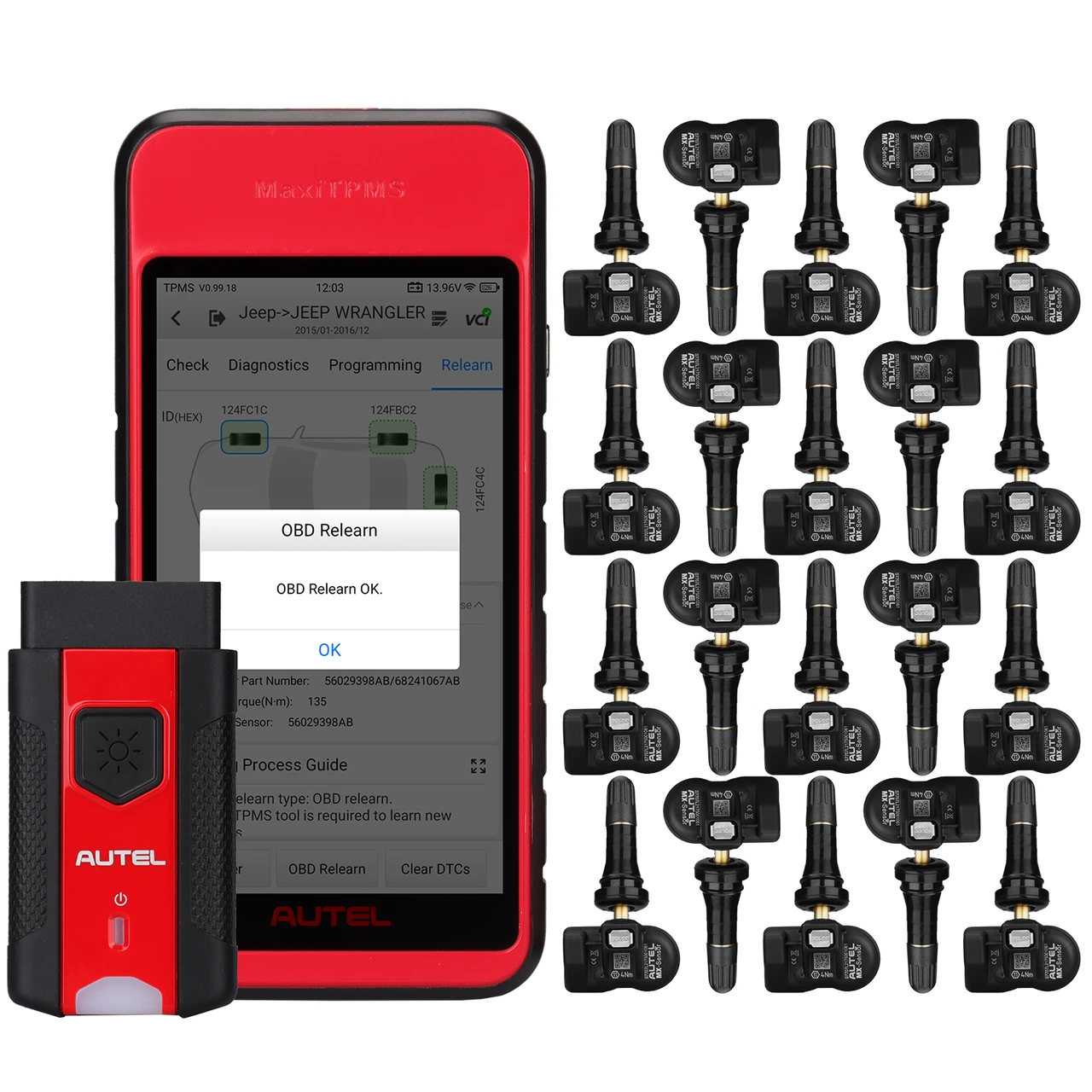 Autel 700140 ITS600 MaxiTPMS Tablet Kit with 20 Sensors