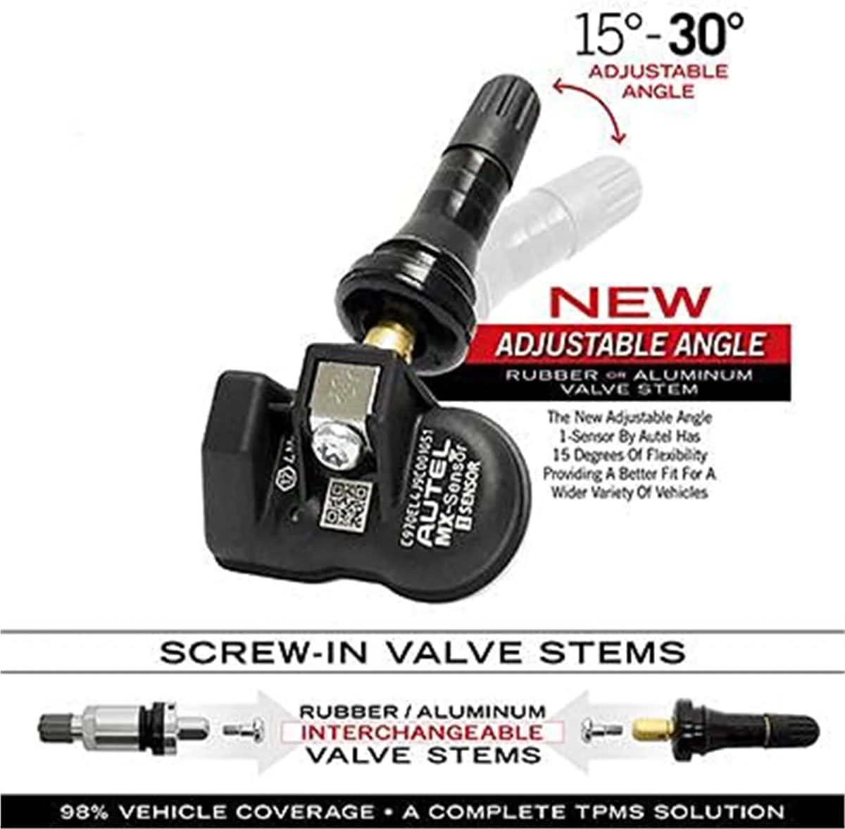 Autel USA 1 Sensor - Bulk Of 20 Individually Bagged W/Rubber Press-In Valve (300010) — product image 5