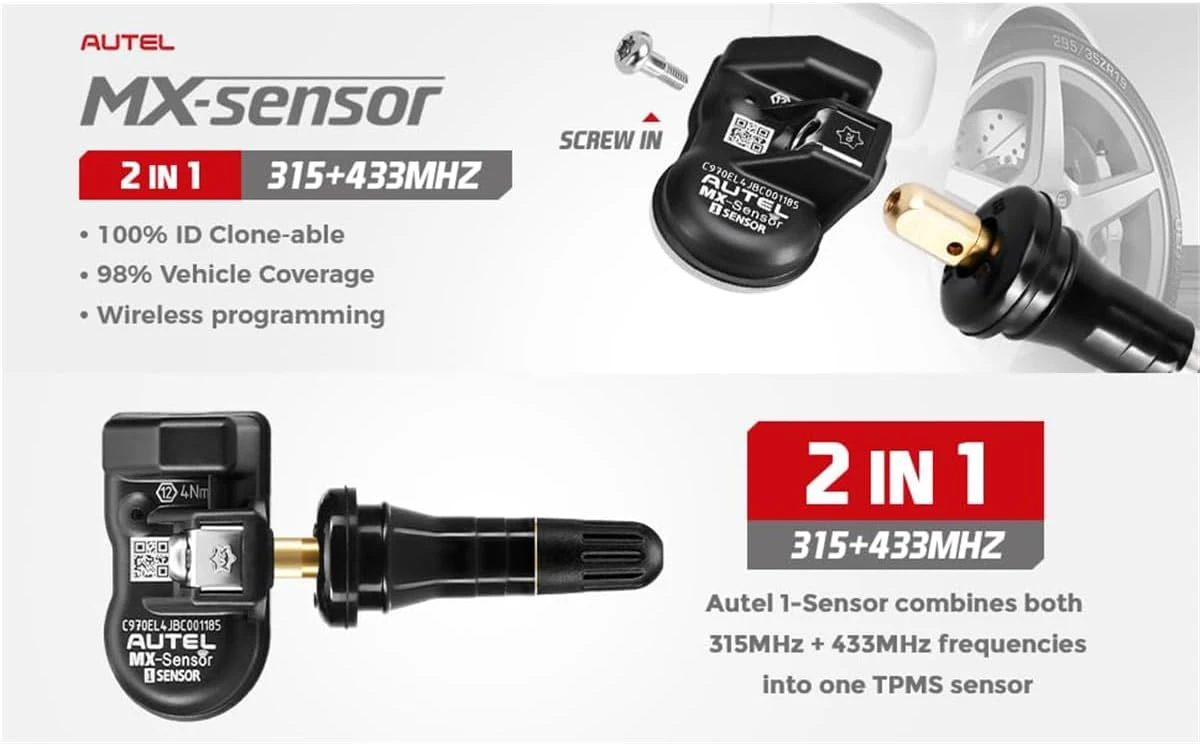 Autel USA 1 Sensor - Bulk Of 20 Individually Bagged W/Rubber Press-In Valve (300010) — product image 6