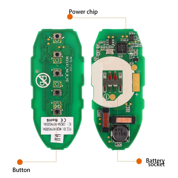 Autel USA Ikey For Nissan, Km100/Im508/Im608, Programmable Key Fob (IKEYNS5TPR)