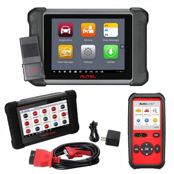Autel USA MS906 MaxiSYS Vehicle Diagnostic Scanner/Tablet Kit w/ECU Coding, Key Coding, Bi-Directional + 2 Free Tools