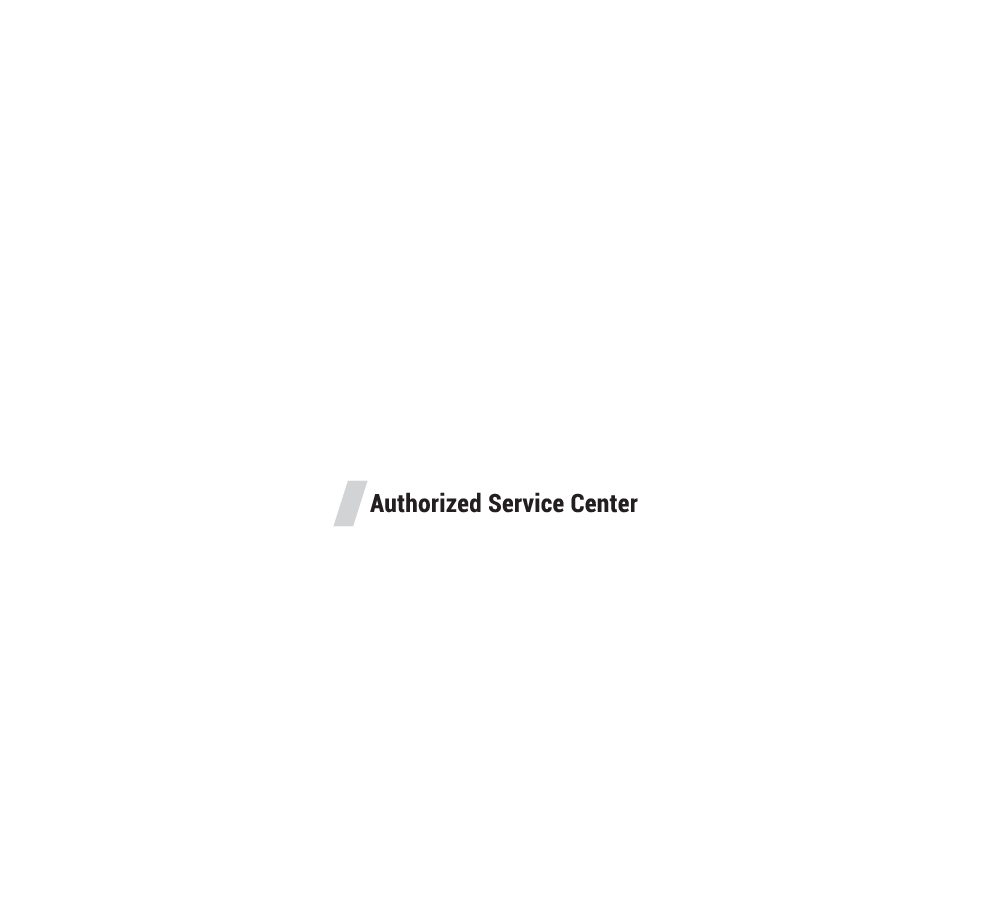 Authorized Service Center logo and guidelines — product image 2