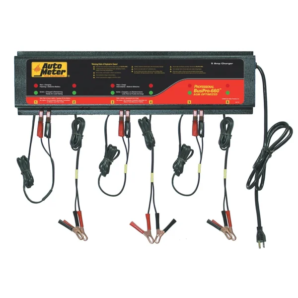 AutoMeter 6 Station Charger 5 Amps per Station 120V AGM (BUSPRO-660)