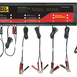 AutoMeter Smart Battery Charger 6 Channel 120V 5 Amp for Multiple Batteries (BUSPRO-600S)