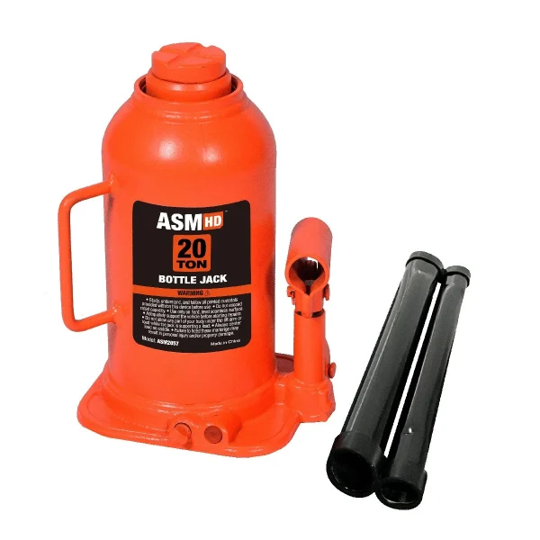 AutoSport 20 Ton Hydraulic Welded Bottle Jack with Steel Handle (ASM2057)