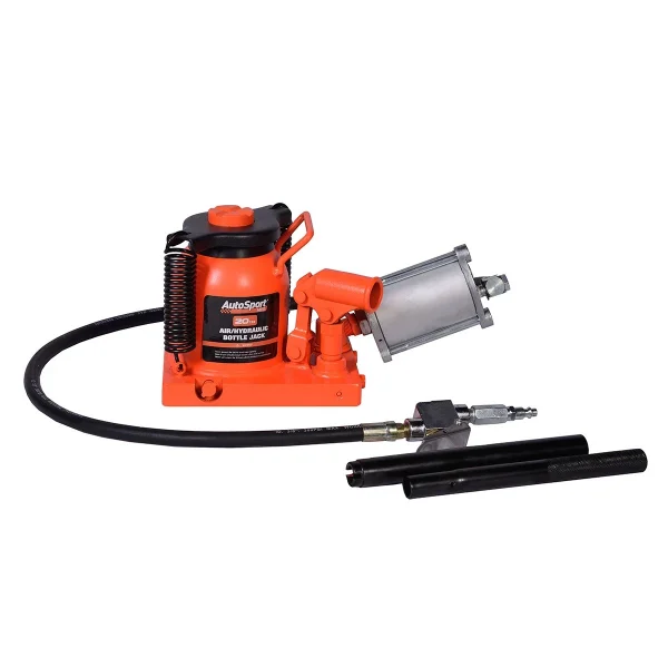 AutoSport 20 Ton Short Hydraulic Welded Bottle Jack with Aluminum Motor (ASM2022S)