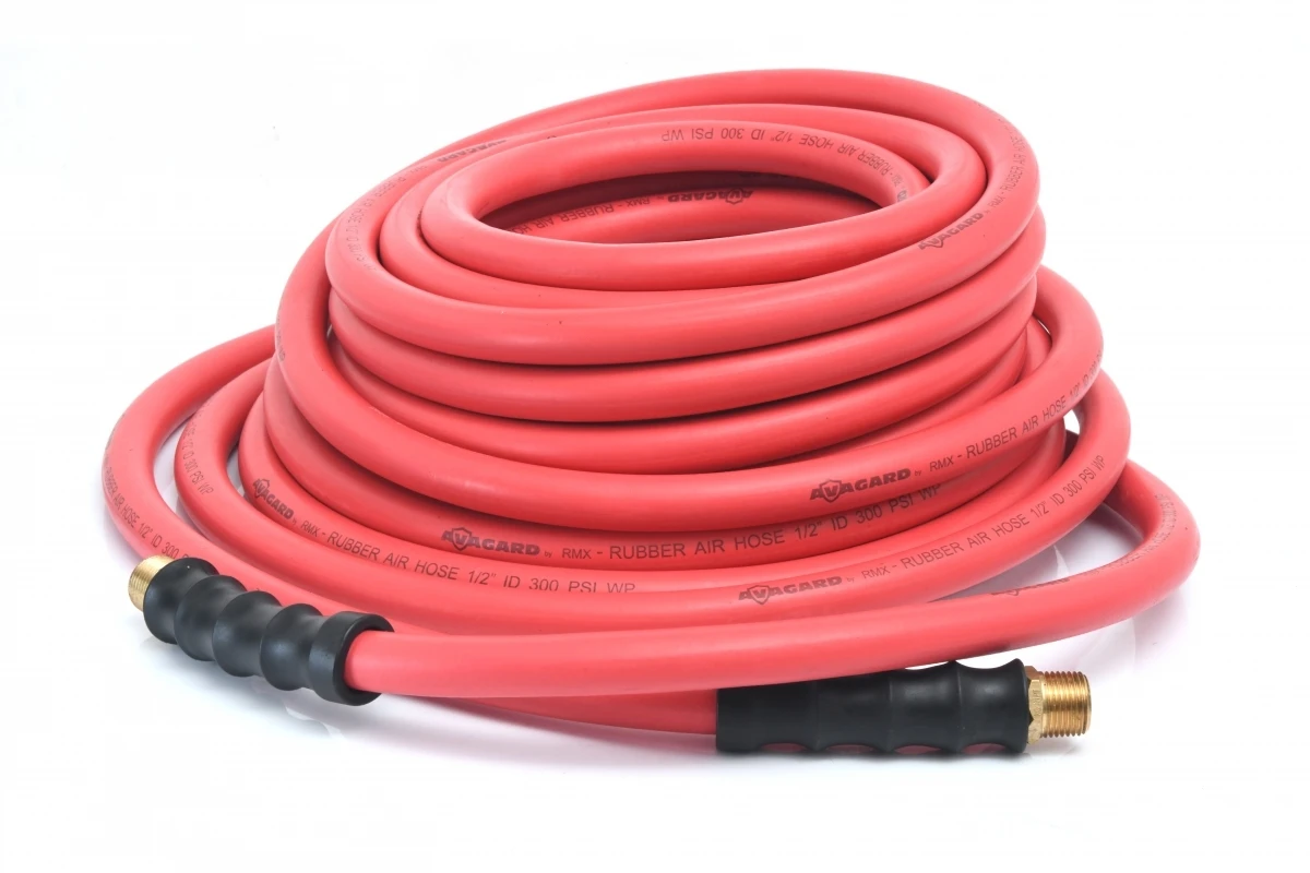 Avagard Rubber Air Hose Assembly 1/2" x 25'-100' (Various Sizes Available) — product image 3