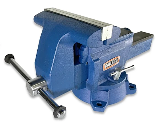 Baileigh BV-8I 8 Inch Industrial Bench Vise with Integrated Pipe Jaws (1227988)