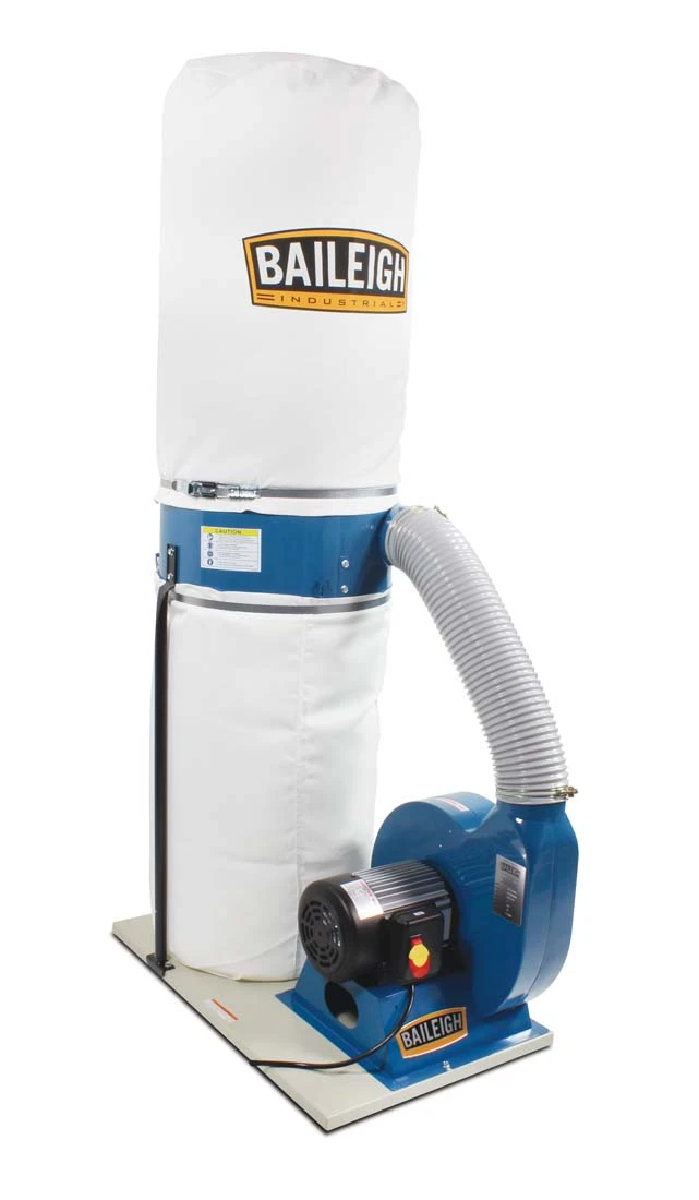 Baileigh 1.5HP 110V Bag Style Dust Collector with 1300 CFM (1002679)