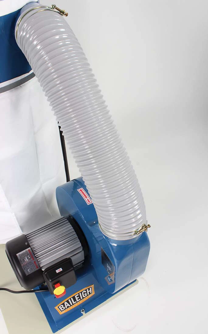 Baileigh 1.5HP 110V Bag Style Dust Collector with 1300 CFM (1002679) — product image 3