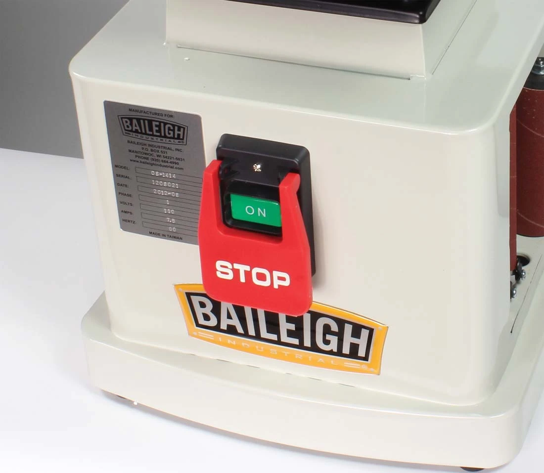 Baileigh 110V 1/2HP Benchtop Oscillating Vertical Spindle Sander (1005907) — product image 3