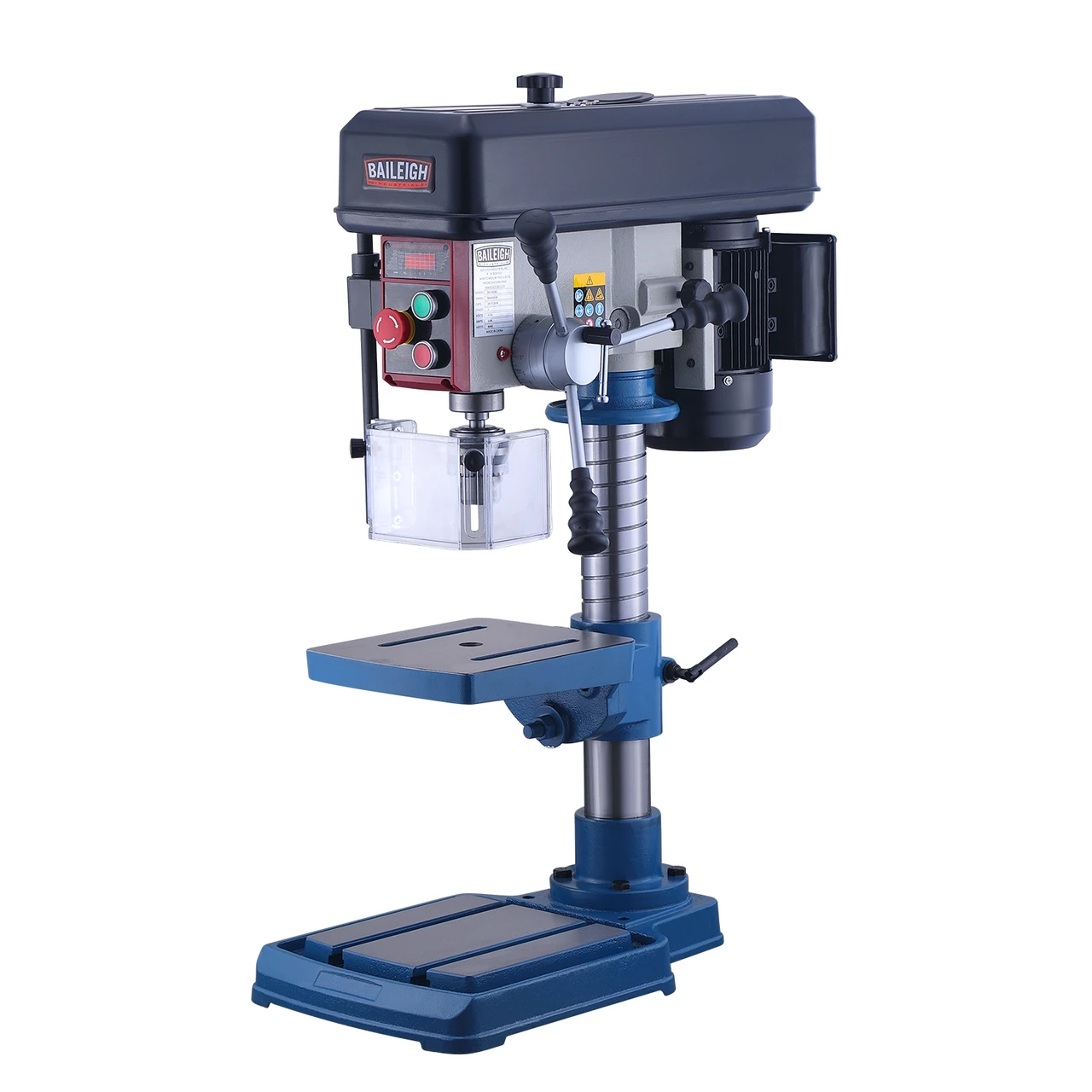 Baileigh 1228211 blue bench drill press with square table