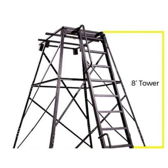 Banks Outdoors 8 ft. Steel Tower System for Hunting Blinds (BNKST8TS)