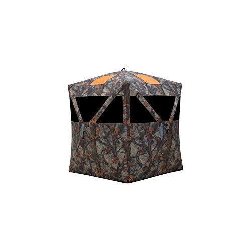 Barronett Blinds Road Runner Hub Hunting Blind Camo & Blaze Orange (RR200BT)
