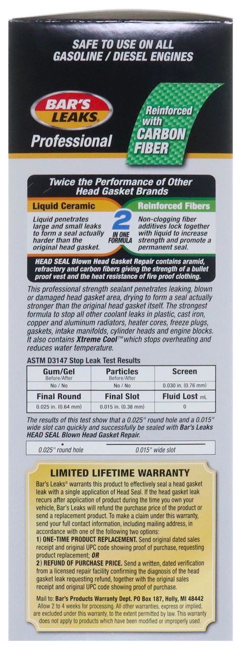 Bar's Leaks 33.8 oz. Blown Head Gasket Repair (HG-1) — product image 3