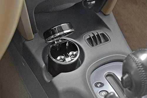 Bell Automotive Black Aluminum Ashtray (22-1-30230-8) — product image 2