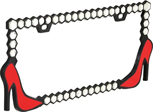 Bell Automotive Red High Heel License Plate Frame (22-1-46511-8)