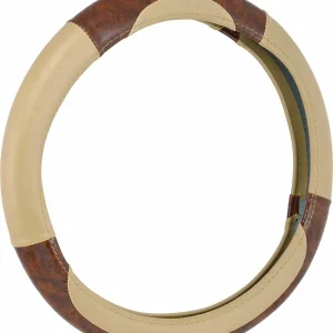 Bell Automotive Deluxe Burlwood Tan Steer. Wheel Cover (22-1-97006-9)