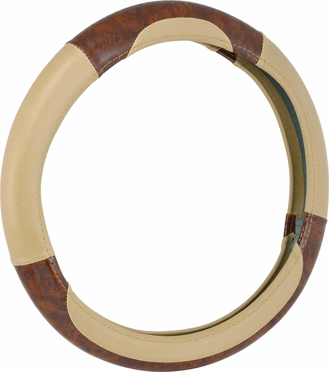 Bell Automotive Deluxe Burlwood Tan Steer. Wheel Cover (22-1-97006-9)