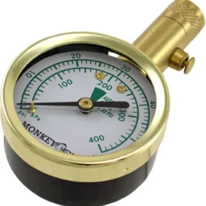 Bell Automotive Monkey Grip Dial Tire Gauge w/ Bleeder (22-5-08866-M)