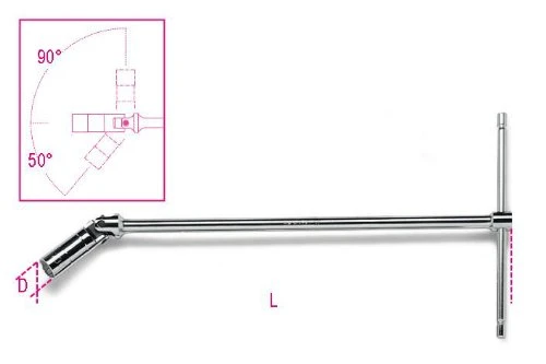 Beta Tools T-Handle Spark Plug Wrench, 9/16" (009590009) — product image 2