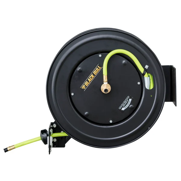 Black Bull AHAR50 50 Foot Retractable Air Hose Reel with Auto Rewind