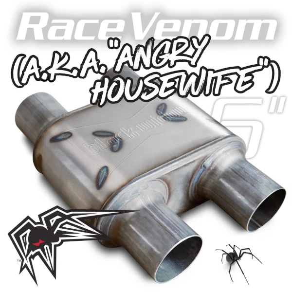 Black Widow Exhaust Race Venom Series 2.5"/3" Muffler (BWAHWDD)