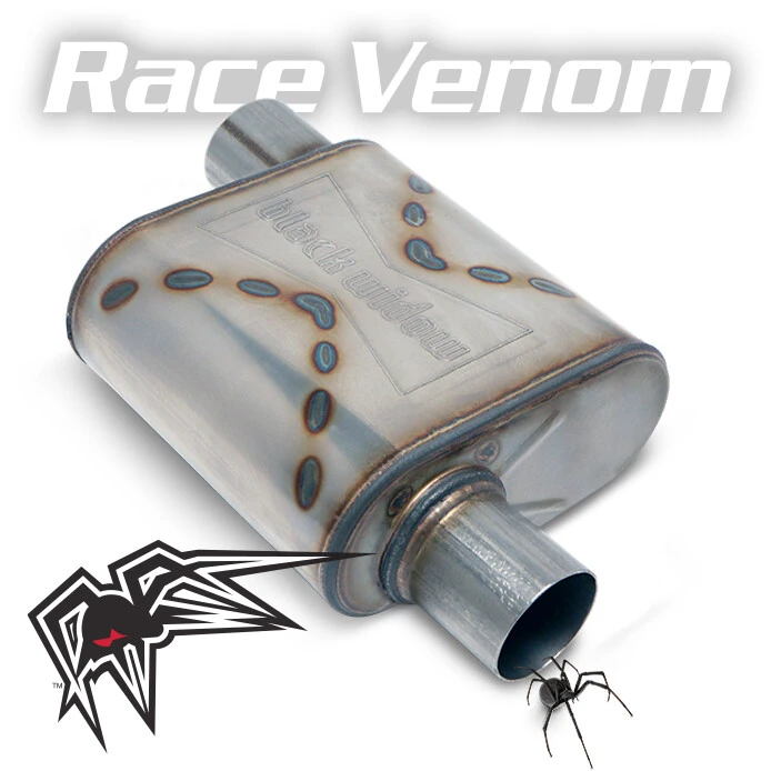 Black Widow Exhaust Race Venom Series 2.5"/3" Muffler (BWOOR)