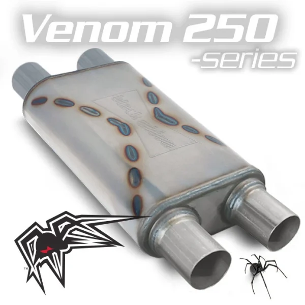 Black Widow Exhaust Venom 250/300-Series 2.5"/3" Mufflers (BWDDV2)