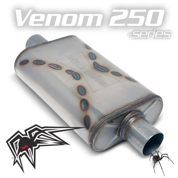 Black Widow Exhaust Venom 250-Series 2.5" Muffler (BW001)