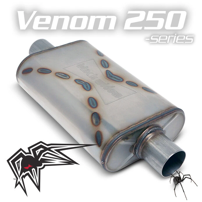 Black Widow Exhaust Venom 250-Series 2.5" Muffler (BW001)