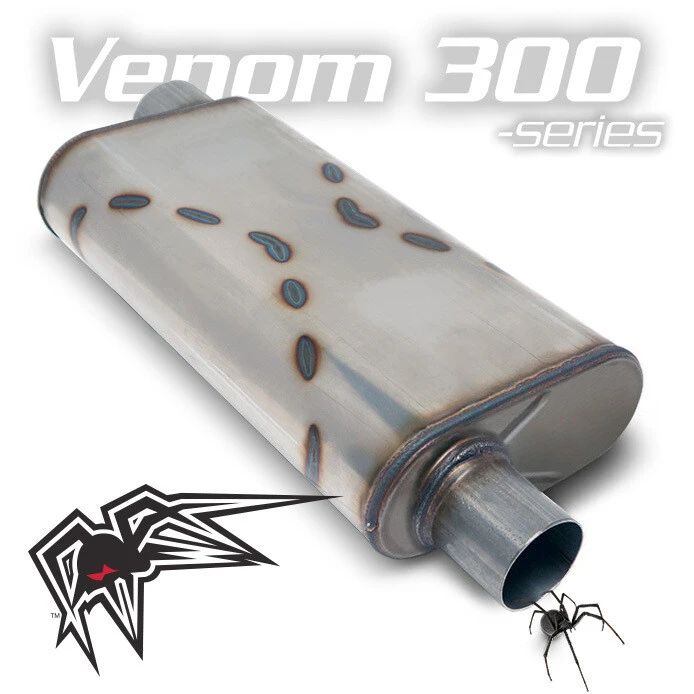 Black Widow Exhaust Venom 300-Series 2.5"/3" Mufflers (BWOOV3)