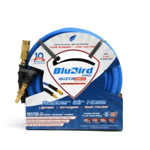 BluBird Rubber Air Hose Assembly 3/8" w/ Quick Connects - Variations (BB38-QC)
