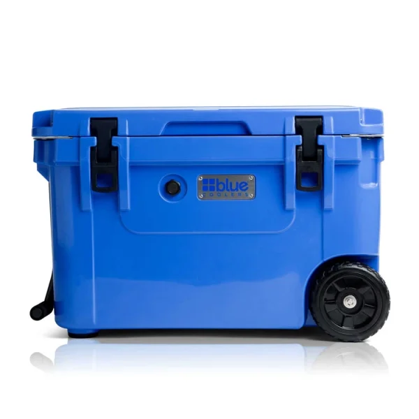 Blue Coolers 60 Quart Ice Vault Roto-Molded Cooler with Wheels (60-2001BX, 60-2001WX, 60-2001GX