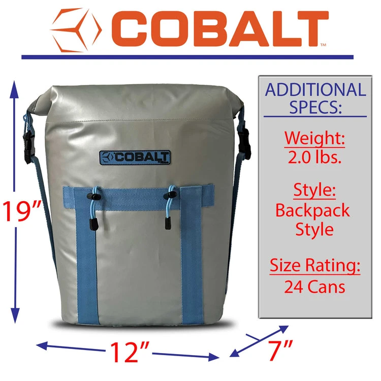 Blue Coolers Cobalt 24 Can Capacity Soft Sided Cooler Backpack (SS-4001GX) — product image 4