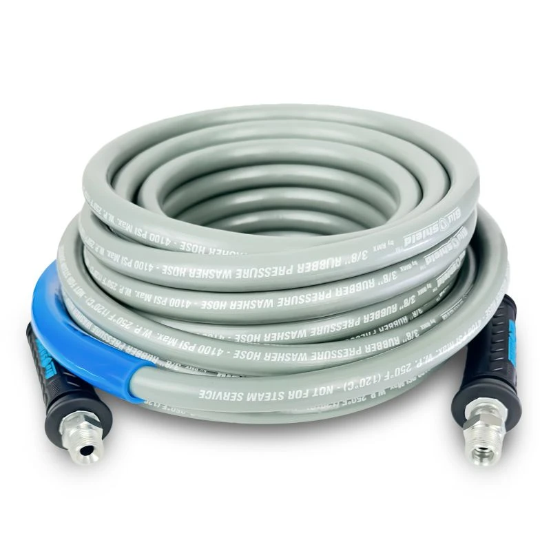 BluShield Double Wire 3/8" X 50' or 100' 6K PSI Pressure Washing Hose (PWDW38)
