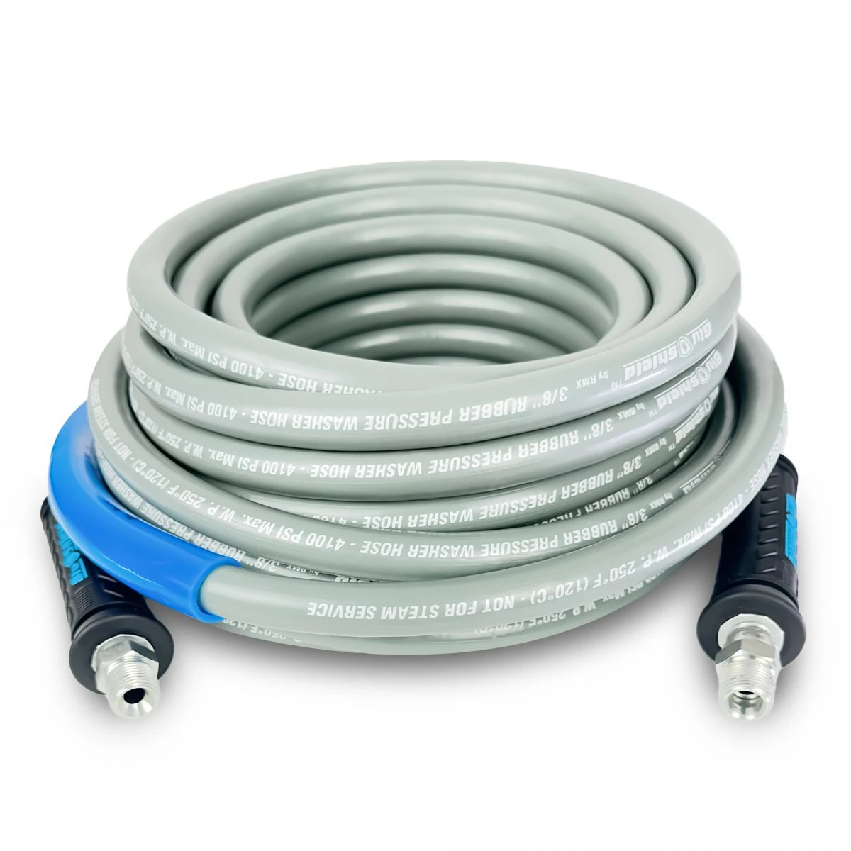 BluShield Rubber Pressure Washer Hose 3/8", 50'/100'/200' Non-Marking (PW38-NM)