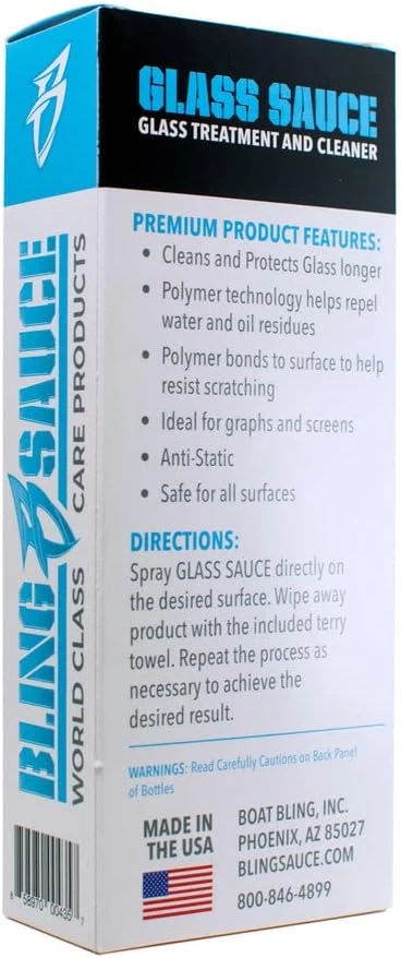 Boat Bling Glass Sauce Glass Treatment & Cleaner, 4Oz (BS_GLASS0004_Kit) — product image 3
