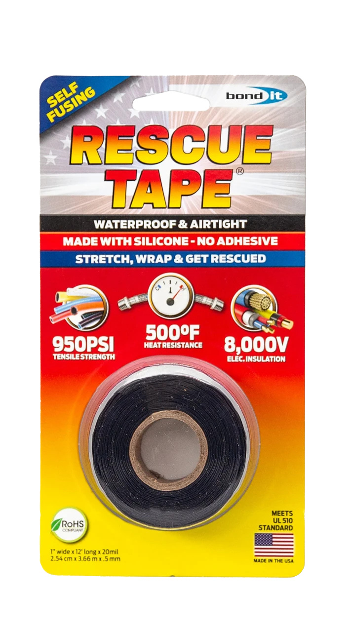 Bond It USA Rescue Tape - Standard - 1" x 12' x 20mil Silicone Tape