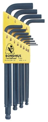 Bondhus 12-Piece .050-5/16" Balldriver L-Wrench Set w/ProGuard (10936) — product image 2