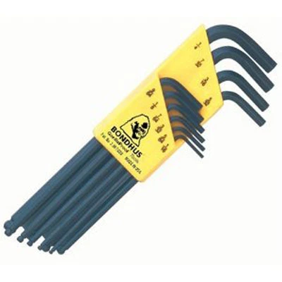 Bondhus 10-Piece 1/16-1/4" Balldriver L-Wrench Set w/ProGuard (10938)