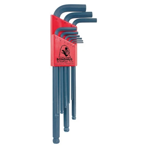 Bondhus 9-Piece 1.5-10mm Balldriver L-Wrench Set w/ProGuard (10999)