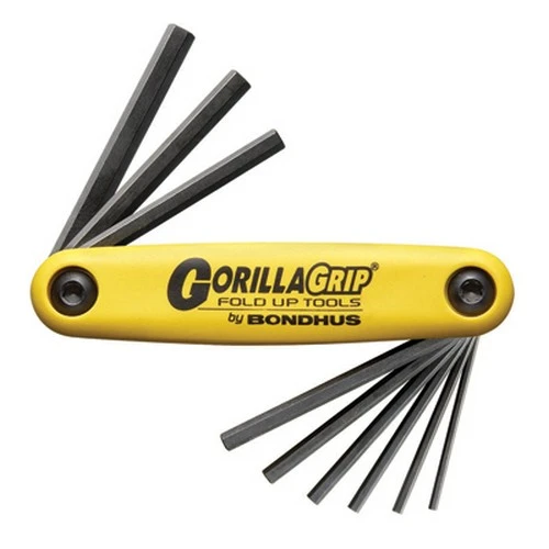 Bondhus 9-Piece 5/64-1/4" Hex Tip Fold-up Tool w/ProGuard (12589)